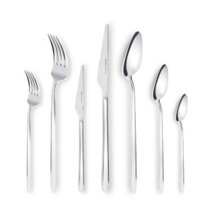 Karaca Stark 84 Teile Besteck Set Für 12 Personen | 316+ Premium Edelstahl | Gesund & Hygienisch | Modernes Design