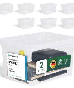 Novaliv 8x transparente Aufbewahrungsboxen BPA-frei für Lebensmittel Küchennutzung