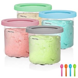 Morofme Creami Pints und Deckel für Ninja-Eismaschine Tassen Gläser Tubs Kanister Set Geschirrspüler Safe