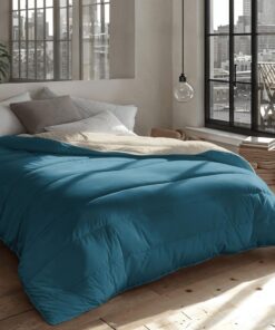 Zelesta Royalbed Bettdecke 135x200 4 Jahreszeiten - Waschbare bettdecke ohne Bezug - Anti-Allergene Steppdecke (Midnight