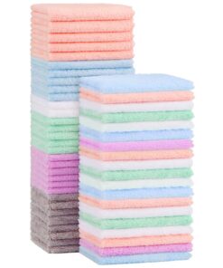 Orighty Baby Waschlappen 50-Pack - weiche Mikrofaser Gesichtstücher für Neugeborene | Soft & Saugfähig | Gesicht, Hände