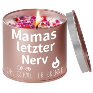 PRSTENLY Muttertagsgeschenke 9OZ Stumpenkerzen für Beste Mama Geburtstagsgeschenk für Frauen Ostern Weihnachten