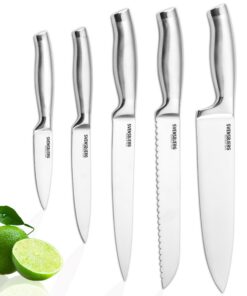 Svensbjerg SB-KS101 Küchenmesserset - 5-tlg Kochmesser-Set für Chef-Messer aus hochwertiger scharfer Edelstahl | Ideal f