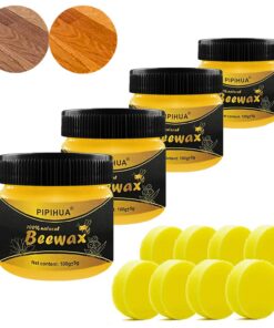 Natürliche Holzpflege Bienenwachs 4X 100g Wasserdicht & Abriebfest für Holzmöbel Policieren