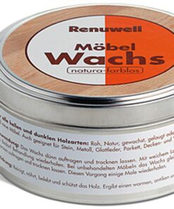 MASSIVMOEBEL2|DE Natura-farbloses Möbel-Wachs RENUWELL 500ml für professionelle Holzprotection