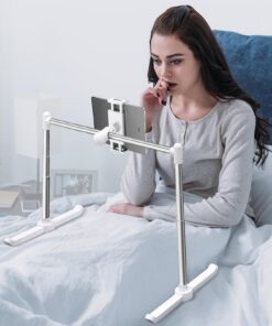 Nediea Tablet-Ständer zum Liegen im Bett, Tablet-Halterung mit 360-Grad-Drehklemme, freihändiger Tablet-Ständer für iPad