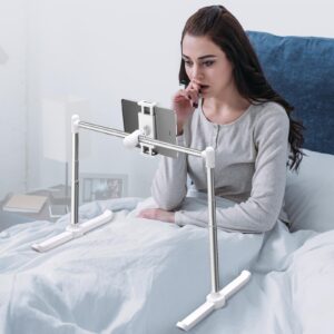 Nediea Tablet-Ständer zum Liegen im Bett, Tablet-Halterung mit 360-Grad-Drehklemme, freihändiger Tablet-Ständer für iPad