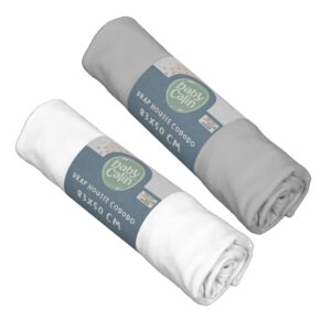 Babycalin Bio Spannbettlaken 83 x 50 cm für Baby - 1 Pack (2 Stück) - Naturlotion geimpft - Sofort käuflich