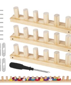 Kinder- und Erwachsene Anfänger Webrahmen 89 cm Aus Holz Für Heimdekoration - Für Herbst Häkeln Weben - Garn Inklusive