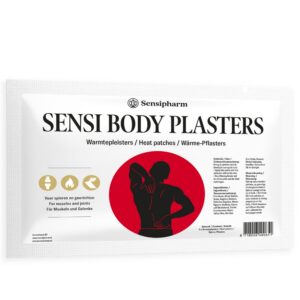 Sensi Body Pflasters Wärmepflaster 9x14 cm - Rückenschmerzen, Nackenschmerzen und Schulterschmerzen lindern - Tigerbalsa