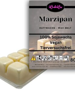 WonderWax Marzipan Duftwachs Wax Melts für Aromalampe, 6 Würfel Indoor Melts Wachsmelt Sojawachs für Raumdüfte