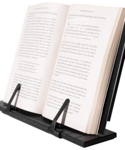 H&S Metall Bücherständer - Leseständer faltbar - Kinder- und Notenständer - Schwarz H&S Metall Bücherständer - Tischbu