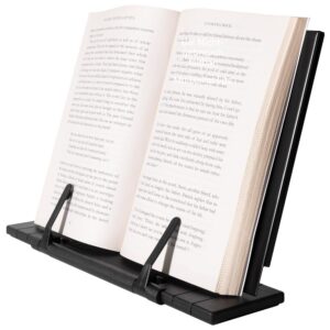 H&S Metall Bücherständer - Leseständer faltbar - Kinder- und Notenständer - Schwarz H&S Metall Bücherständer - Tischbu