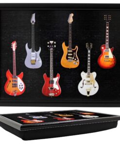 The Leonardo Collection Gitarren-Knietablett zum Essen auf dem Schoß | Bequemes Knietablett zur Serviererei von The Leo