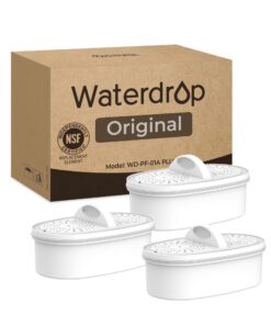 Waterdrop Ersatzfilter WD-PF-01A Plus für alle Krug-Filtersysteme - hält bis zu 3 Monate oder 909 l | Top-Filter für Hau