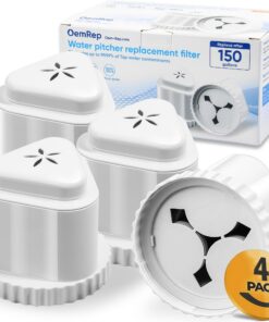 Ersatzfilter für Epic Wasserfilterkrug, BPA-frei, entf remove Fluorid, Chlor, Blei, Gerüche, kompatibel mit Aquagear Sey