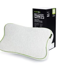 BLACKROLL® Recovery Pillow - Ergonomisches Kopfkissen für erholsamen Schlaf - Reise- und Nachtschmausicherung - Viscose