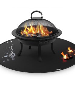 Feuerfeste Unterlage für Feuerschalen 60cm - Ölbeständig Wasserdicht für Outdoor-Grill & BBQ Schutz