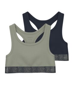 NAME IT Mädchen NKFshort Top 2P Noos - KurzePRINT Shorts für Teenager - 2er Pack