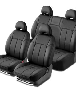 Sitzbezug Clazio AL-EATOB2650KKK für Toyota FJ Cruiser, Schwarz - Premium Leder, Komfort, Alles Fahrzeugsitze abdeckbar