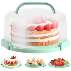 Ohuhu Kuchen Transportbox, robust und praktisch für den Transport von Torten auf Weihnachten, ideales Geschenk für Backf