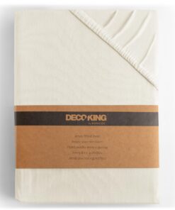 DecoKing Spannbettlaken 100% Baumwolle Ecru Amber 200x220 220x240 OEKO-TEX STANDARD 100Comfortable und sauber Spannbettl