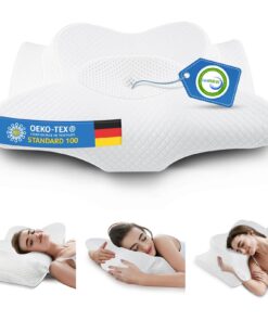 Gobikey Orthopädisches Memory Foam Nackenkissen für Seiten, Rücken & Bauchschläfer - Ergonomisches Stützkissen gegen Sei