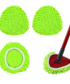 3 Stück Ersatz Wischmoppköpfe für Vileda und O-Cedar Spin Mops - Durable Wischmop, Ersatzmop für Professionelle Reinigun