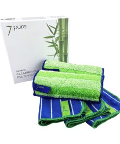 Bambus Putzlappen & Putztücher - Reinigen ohne Fusseln | Waschbar | Starter Set 3 Stück 20 x 25 cm