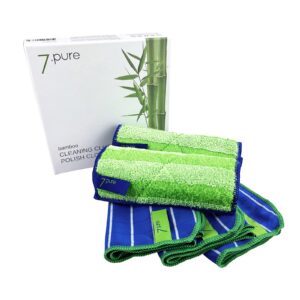 Bambus Putzlappen & Putztücher - Reinigen ohne Fusseln | Waschbar | Starter Set 3 Stück 20 x 25 cm