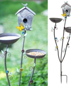 MNRYLKB Vogeltränke Metall,äußeren Bereich, Garten-Vogeltränke für Vogelhaus und Futterstation | MNRYLKB Metall Vogeltr