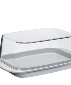 Mepal Butterdose grey 250g Butter spülmaschinenfest-transparenter Deckel