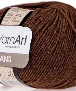 YarnArt Jeans-Sportgarn 55% Baumwolle 45% Acryl, 50 g Für Sportlizenzen, Fitness-Begeisterte, 70 Stück Hánderwertigkeit