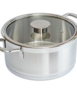 Hochwertiger Induktions-Kochtopf 24 cm - Schmortopf, Kasserolle & Suppentopf for Alle Herdarten
