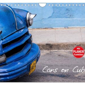 CALVENDO Monatskalender Cars on Cuba 2026 - Alles Farben rund um alte Autos - Perfekt für Oldtimer-Fans (Orte) CALVEND