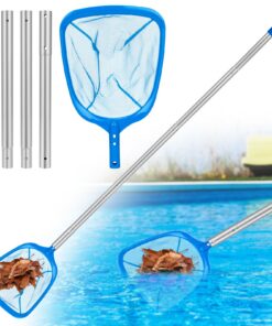 KIMIGO Pool Kescher - 175 cm Lang, 14 cm Tief, Feinmaschig, für Algenreinigung in Bestway Pool, Spa und Whirlpools, Alge