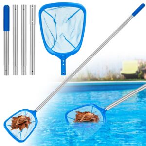 KIMIGO Pool Kescher - 175 cm Lang, 14 cm Tief, Feinmaschig, für Algenreinigung in Bestway Pool, Spa und Whirlpools, Alge