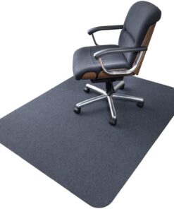 Bürostuhlmatte 90x120cm - Hartbodenprotektion für Schreibtisch, ideal für Hartholzböden (Grau) Bürostuhlmatte 90x120cm