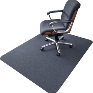 Bürostuhlmatte 90x120cm - Hartbodenprotektion für Schreibtisch, ideal für Hartholzböden (Grau) Bürostuhlmatte 90x120cm