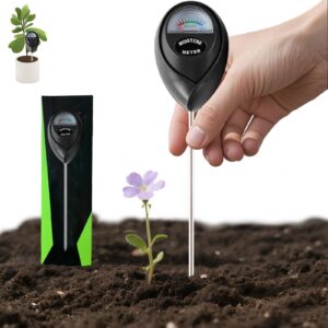 Feuchtigkeitsmessgerät Pflanzen für Garten und Landwirtschaft, Bodenfeuchtesensor, Grow Zubehör 26 cm Länge