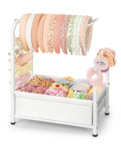 Haarreif Aufbewahrung Ständer für Kinder Mädchen | Jewelry Haarschmuck Organizer Box für Kinder Mädchen | Haargummi Auf