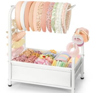 Haarreif Aufbewahrung Ständer für Kinder Mädchen | Jewelry Haarschmuck Organizer Box für Kinder Mädchen | Haargummi Auf