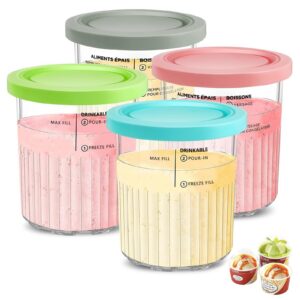 Auvrgmin Ninja Creami Deluxe NC501EU Behälter + Deckel Rosa,Grün,Grau,Blau BPA-Free Maschinenspülmittelfest