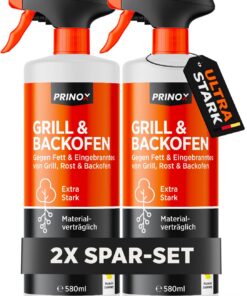 PRINOX Backofenreiniger & Grillreiniger extra stark - stärkt verschmutzte Oberflächen - für professionalen Gebrauch im H