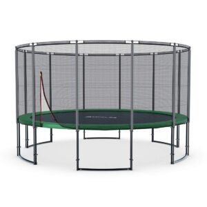 Grifflich harmonisch designed Outdoor-Trampoline für Kinder, besetzt mit Sicherheitsnetz und Randabdeckung, Diametertre