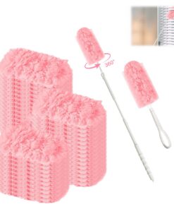 Swiffer Duster Staubmagnet Nachfüllpack 40 Stück, Teleskop Starterset für Swiffer Staubwedel, Tierhaare Kompatibel Staub