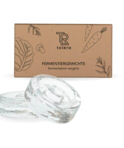 Fermentiergewichte Glas Ø 7 cm 2 Stück | Für Sauerkraut Kimchi Fermentation | Praktisches Set einfache Heim-Anwendung
