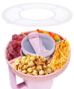 Farnirvana Snackschale für Stanley Cup 40oz, Snack Tray mit Deckel, perfekt für Kino und Camping, mit Silikon Fächer:siz