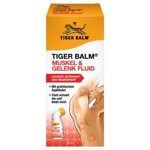 TIGER BALM® MUSKEL FLUID & GELENK FLUID – schnell einziehendes Fluid bei Muskelverspannungen,Massage-Applikator inklusiv