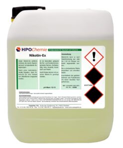 Nikotinentferner 5 Liter für Raucher mit(secundäre) Hustenproblemen zur Nachtzerschneidung